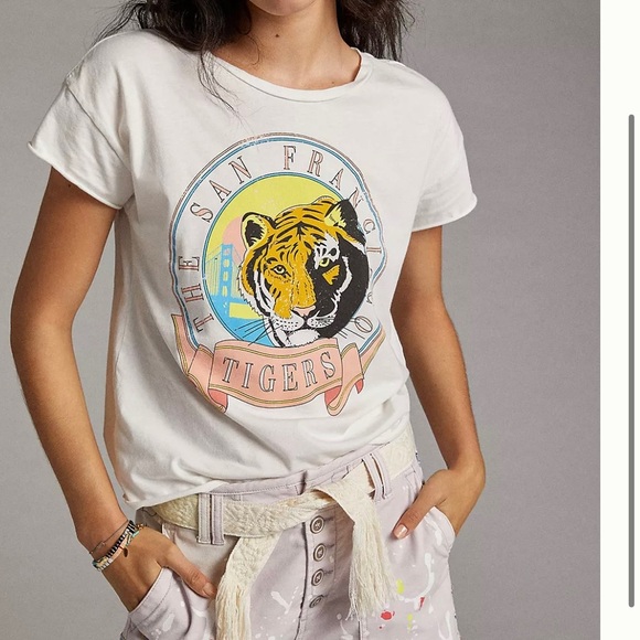 Midnight rider x anthropologie San Francisco Tigers Graphic Tee medium - Picture 1 of 4